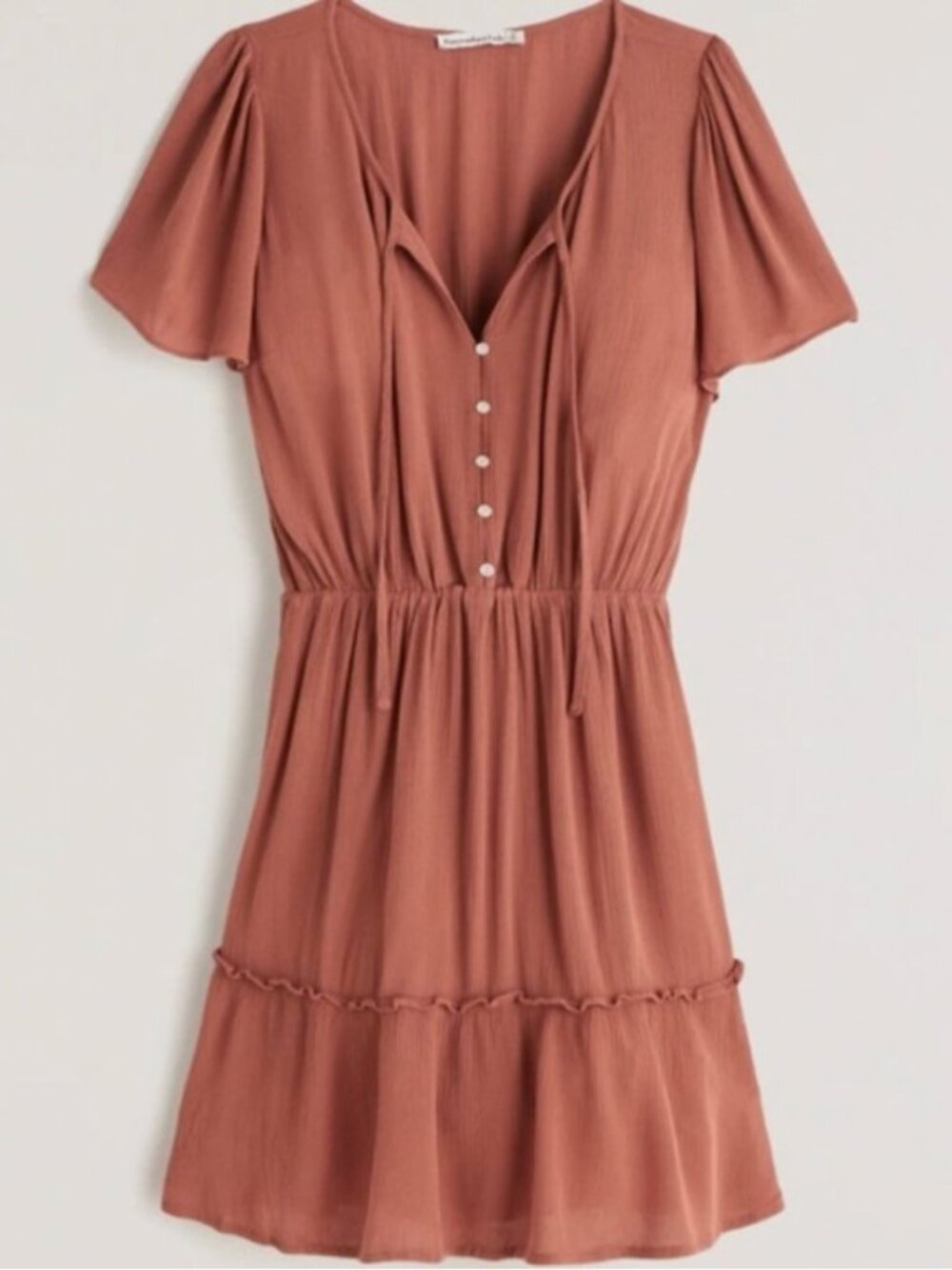 Abercrombie & Fitch Easy Waist Tiered Mini Dress